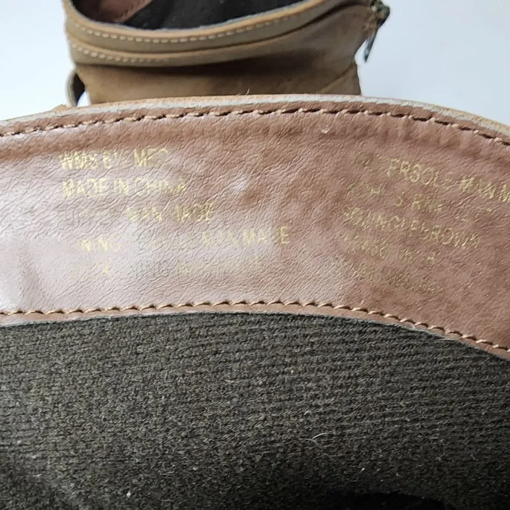 So Women Brown Bootie Boots Authentic American Heritage Size US 6.5